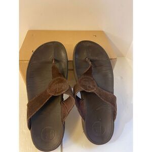 Fit flops size 9 brown suede sandals tone up walking shoes